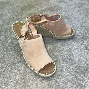 Toms Monica Espadrilles light pink size 5